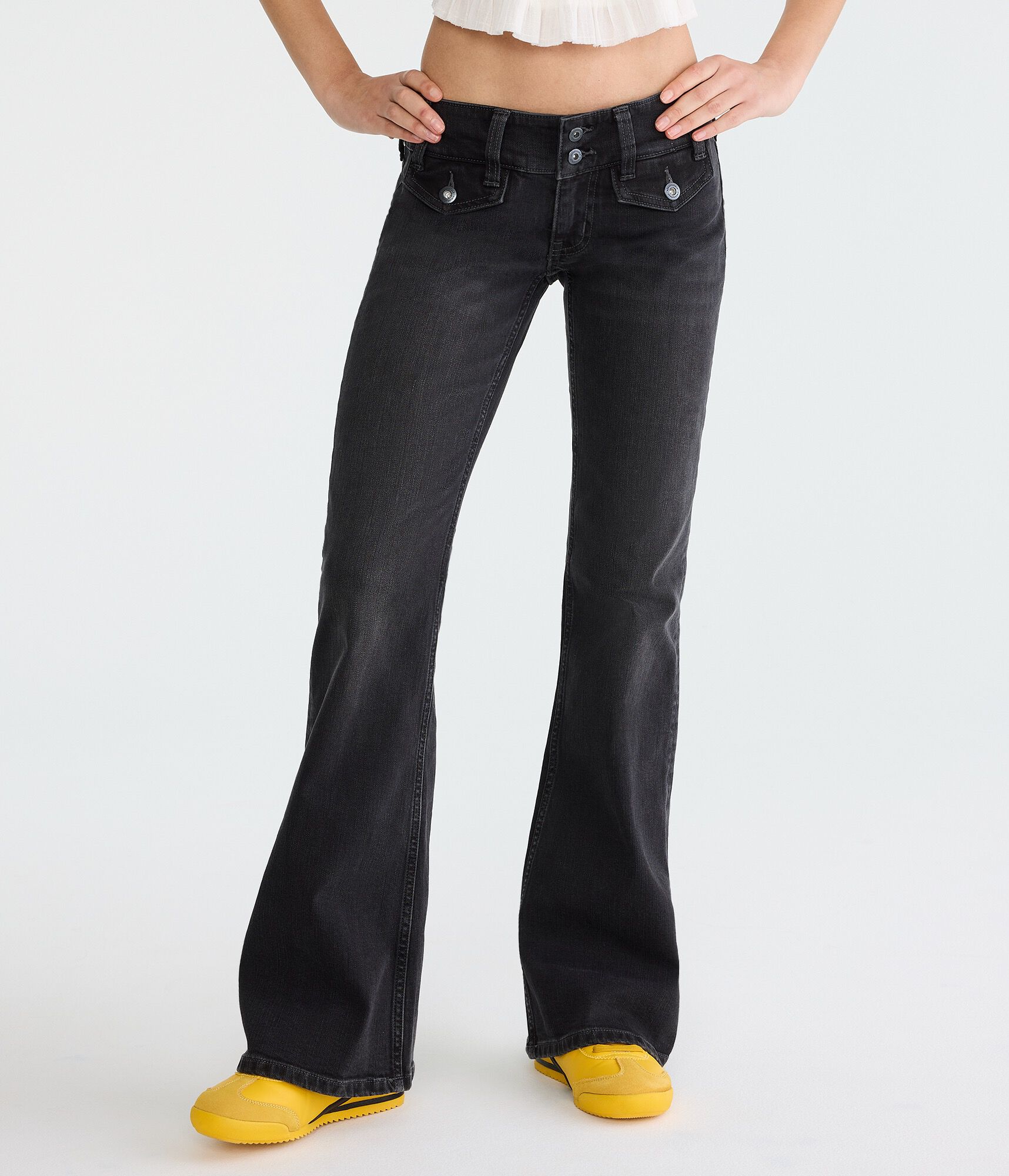 Super Low-Rise Flare Jean