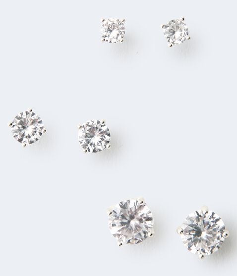 Rhinestone Earring 3-Pack Rhinestone Earring 3-Pack