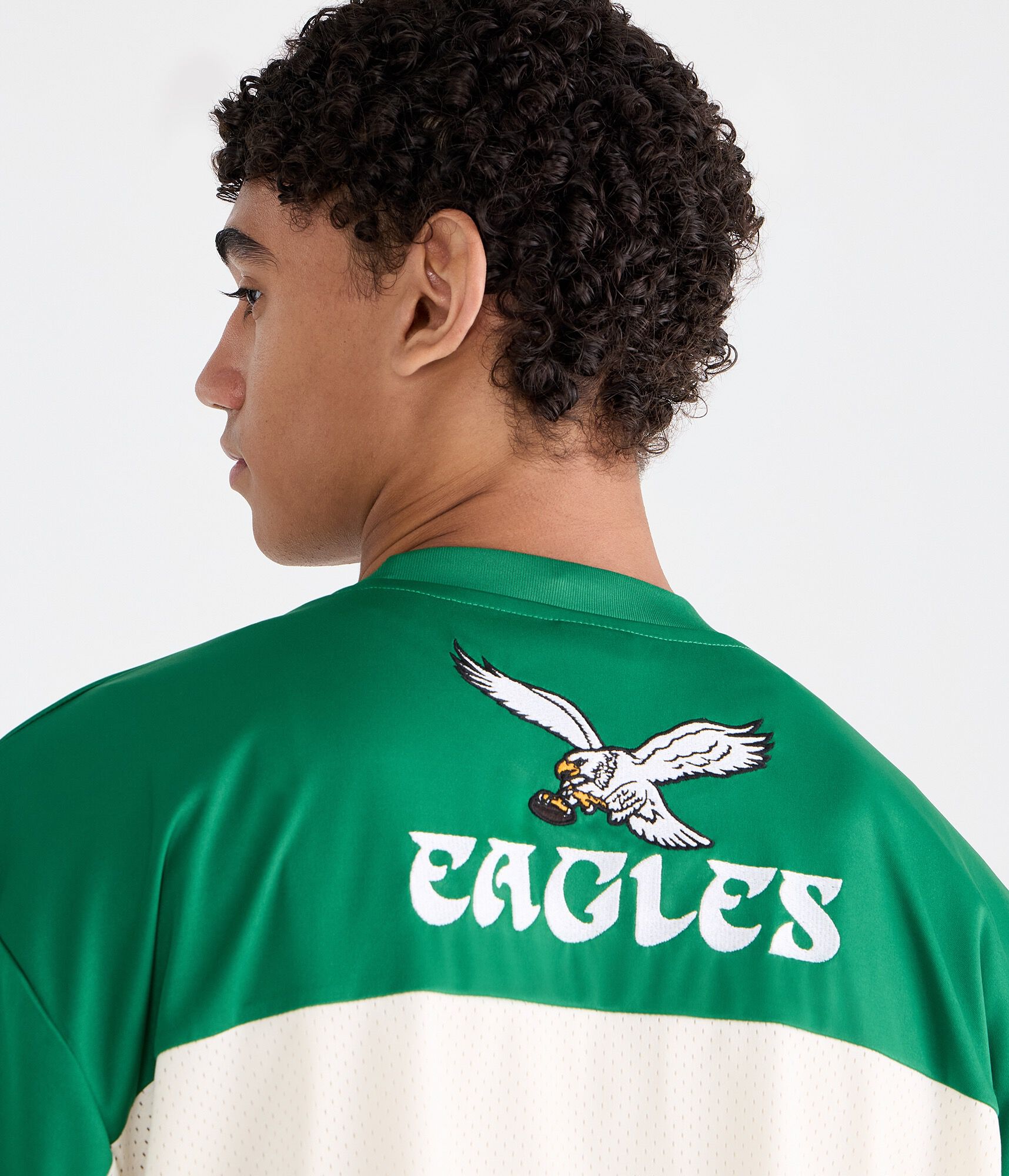 Philadelphia Eagles Colorblock Mesh Top