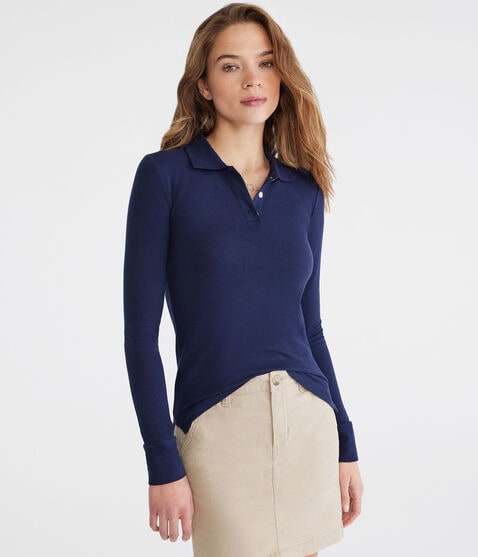 Long Sleeve Uniform Piqué Polo Long Sleeve Uniform Piqué Polo