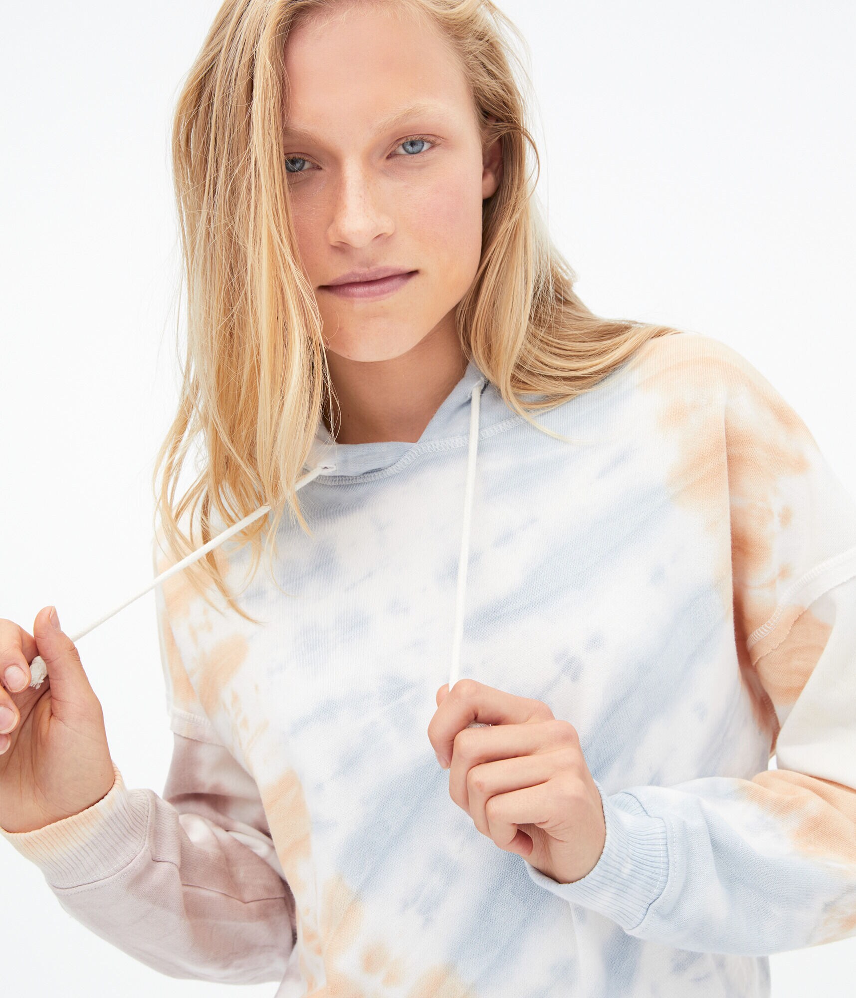 Tie-Dye Oversized Pullover Hoodie
