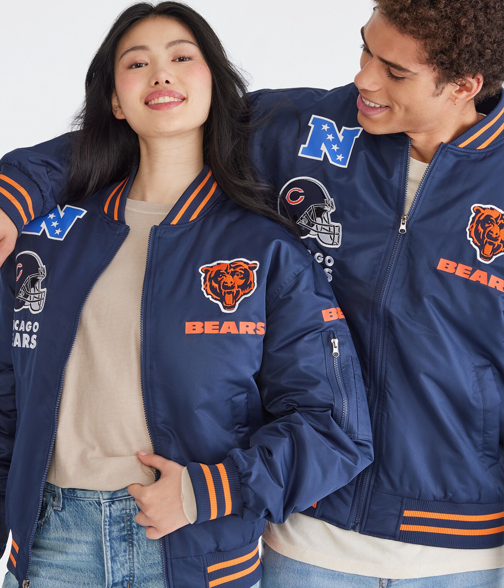 Chicago Bears Helmet Bomber Jacket