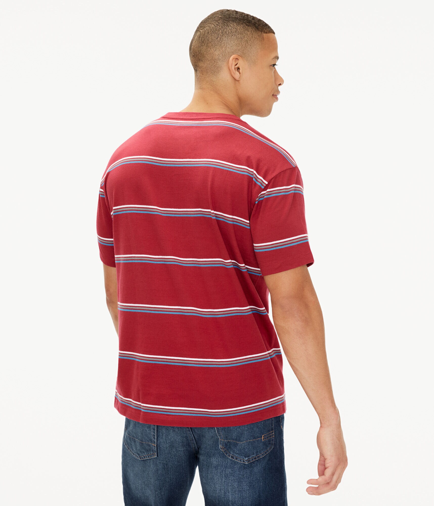 Peace Sign Thin Stripe Graphic Tee