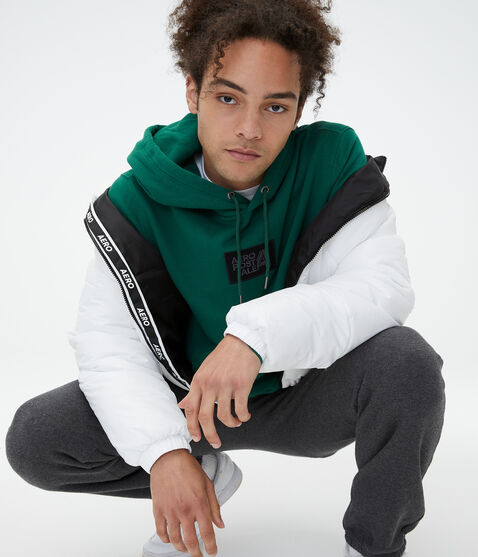 Aeropostale Letter Box Logo Pullover Hoodie