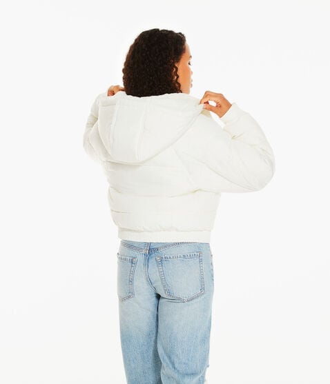 Oversized Quilted Hooded Puffer Jacket
