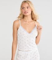 Hearts & Bows Lace-Trim Sleep Cami