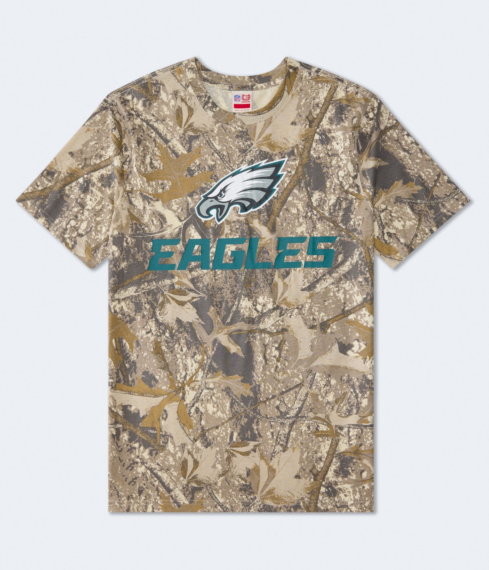 Philadelphia Eagles Forest Camo Relaxed Graphic Tee