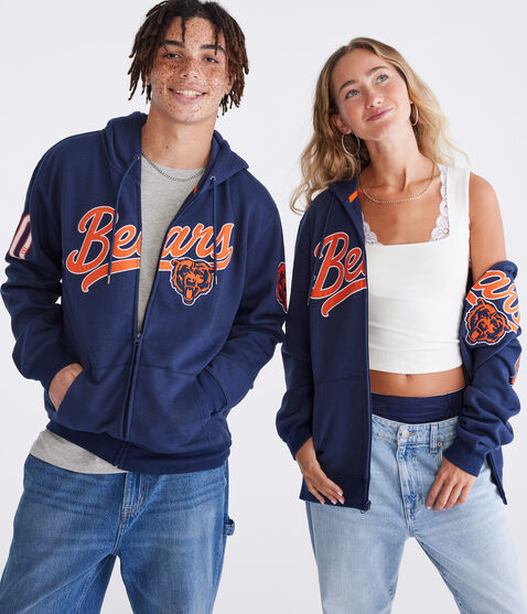 Chicago Bears Script Full-Zip Hoodie