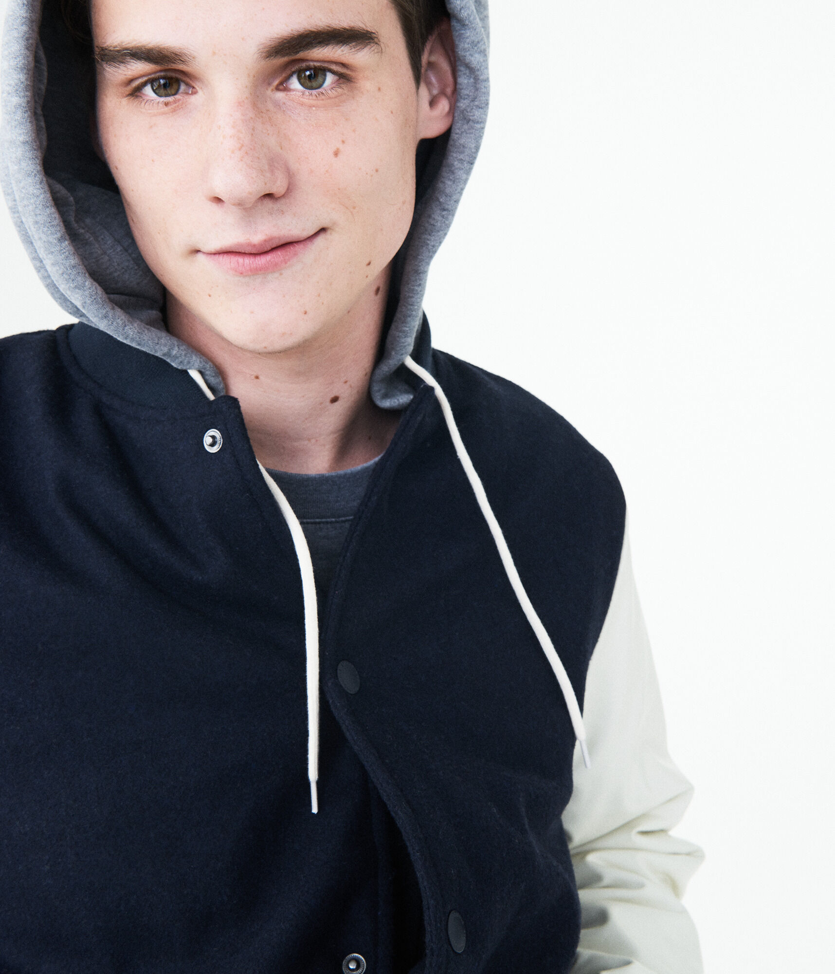 wool varsity bomber jacket