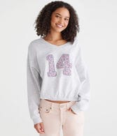 Number 14 V-Neck Sweatshirt