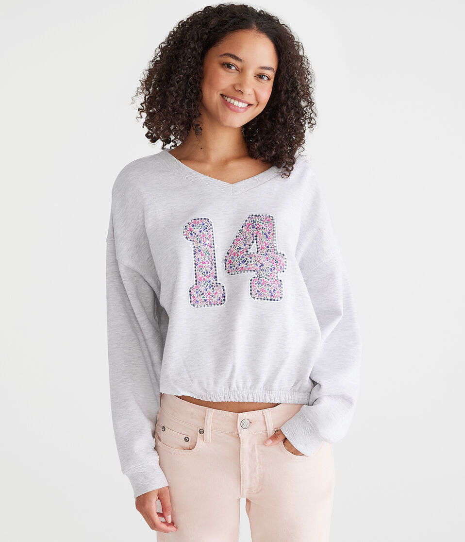 Number 14 V-Neck Sweatshirt