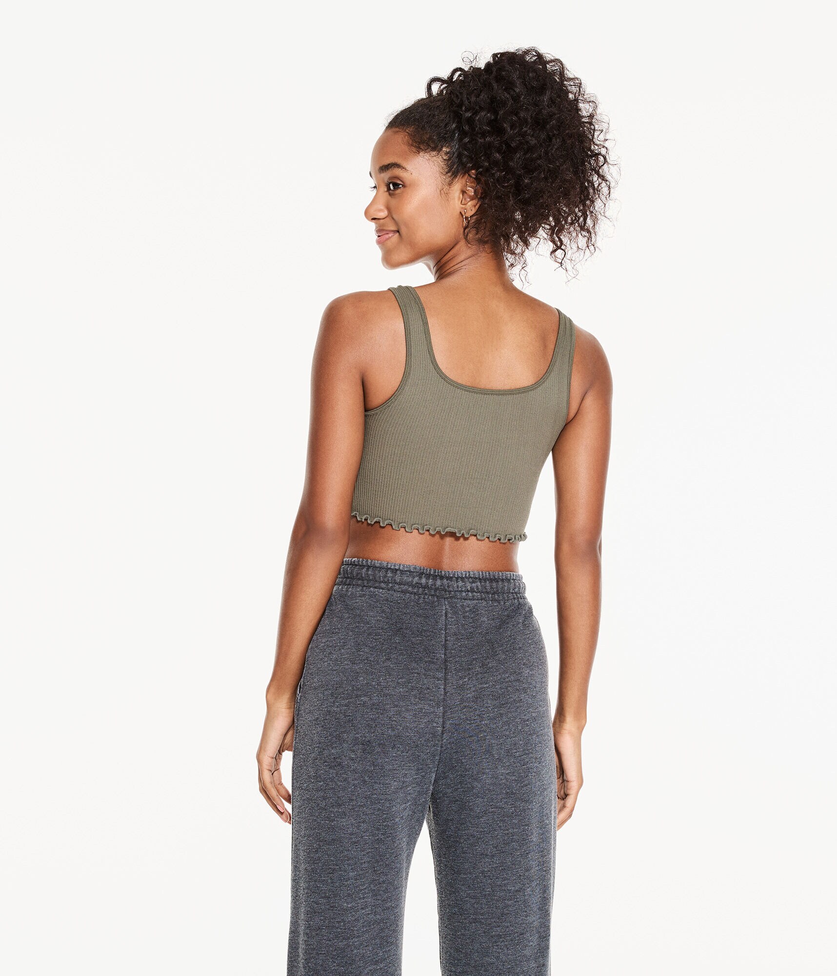 Seamless Square-Neck Cropped Tank
