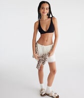 Ribbed Plunge Triangle Bra