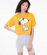 Sunglasses Snoopy Cropped Graphic Tee***