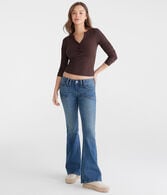 Low-Rise Flare Jean