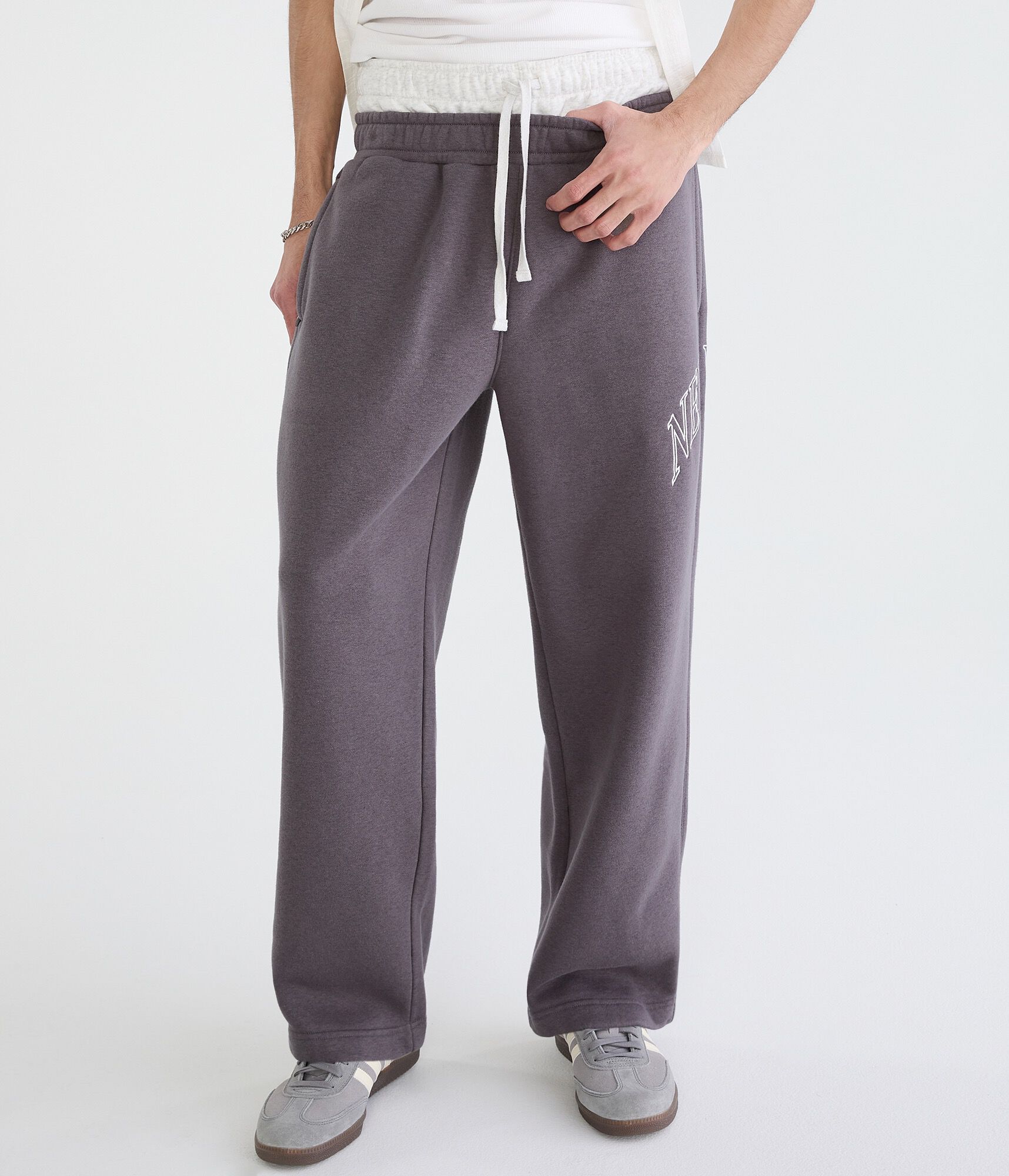 Cloud Soft New York Layered Waistband Baggy Sweatpants
