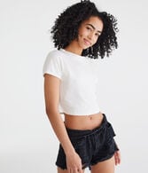 Solid Vintage Fit Crew Tee