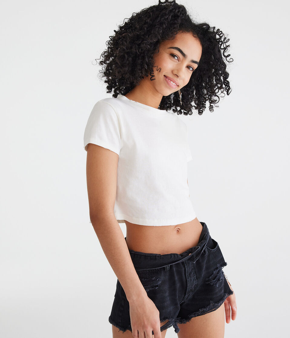 Solid Vintage Fit Crew Tee