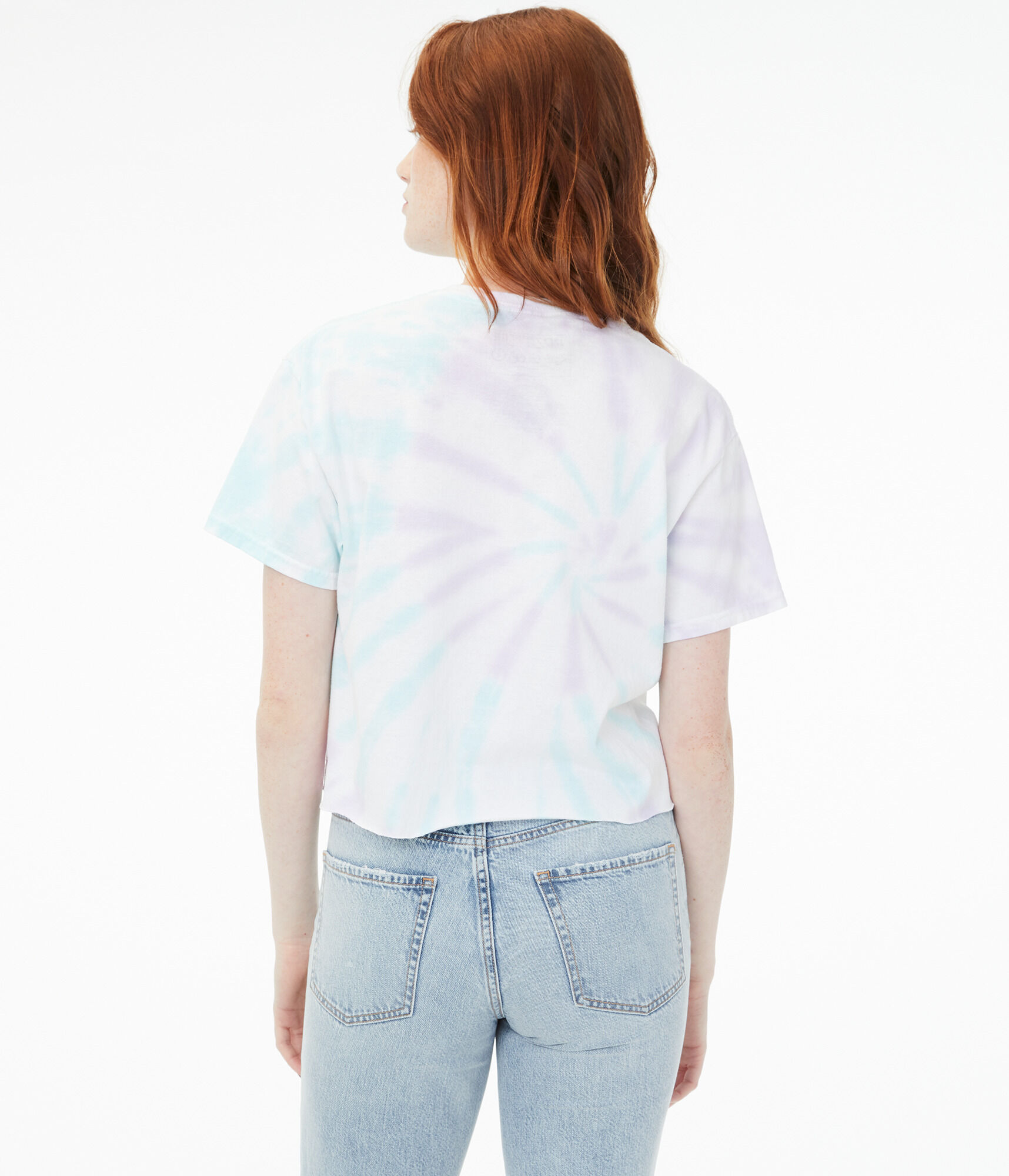 Led Zeppelin Tie-Dye Cropped Graphic Tee