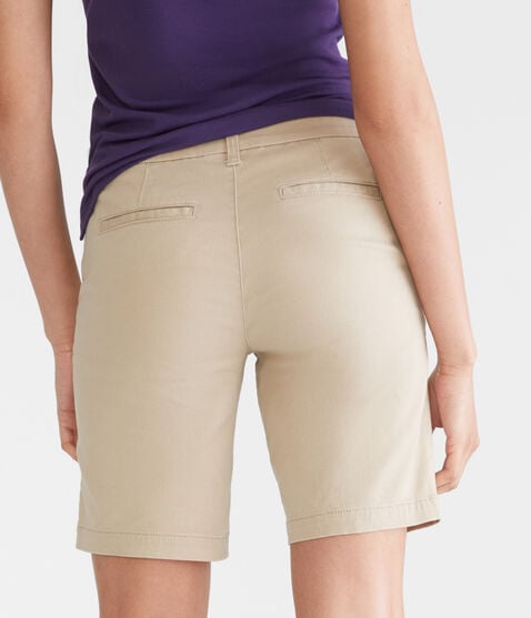Low-Rise Uniform Bermuda Shorts Low-Rise Uniform Bermuda Shorts