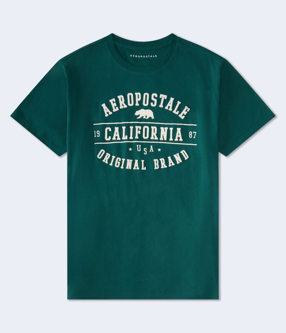Aeropostale Cali Bear Appliqué Graphic Tee