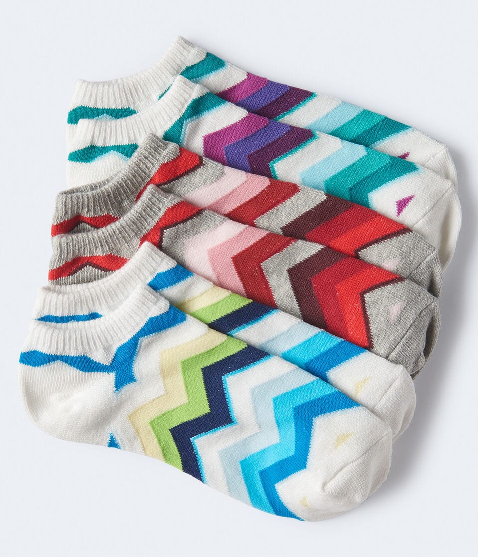3-Pack of Chevron Ankle Socks