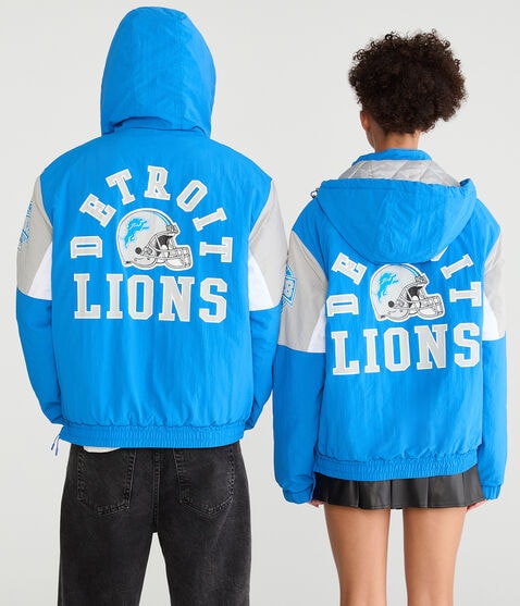 Detroit Lions Hooded Sideline Jacket Detroit Lions Hooded Sideline Jacket