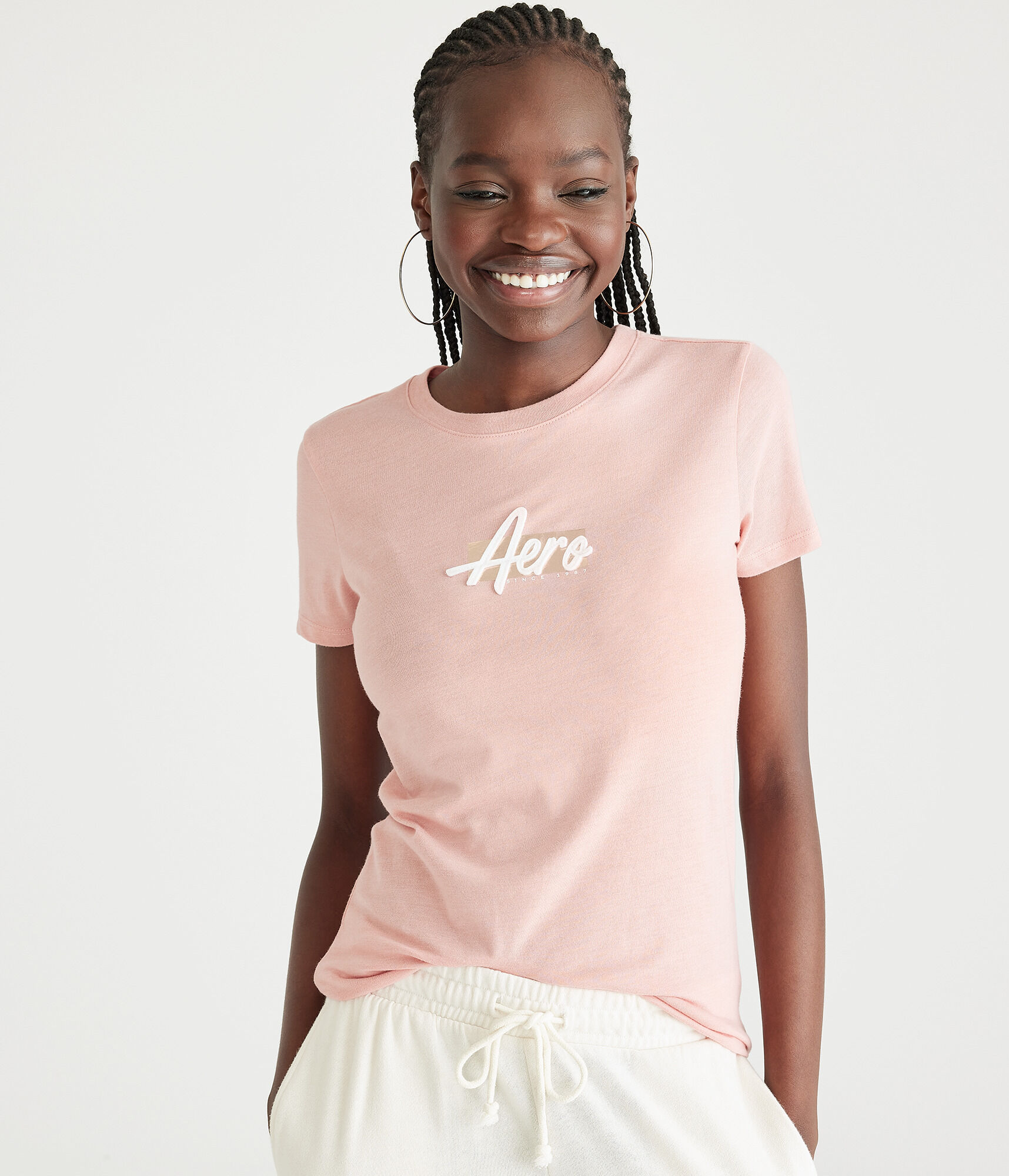 Aero Box Logo Appliqu&eacute; Graphic Tee