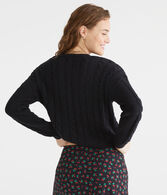 Long Sleeve Cable Knit Cardigan