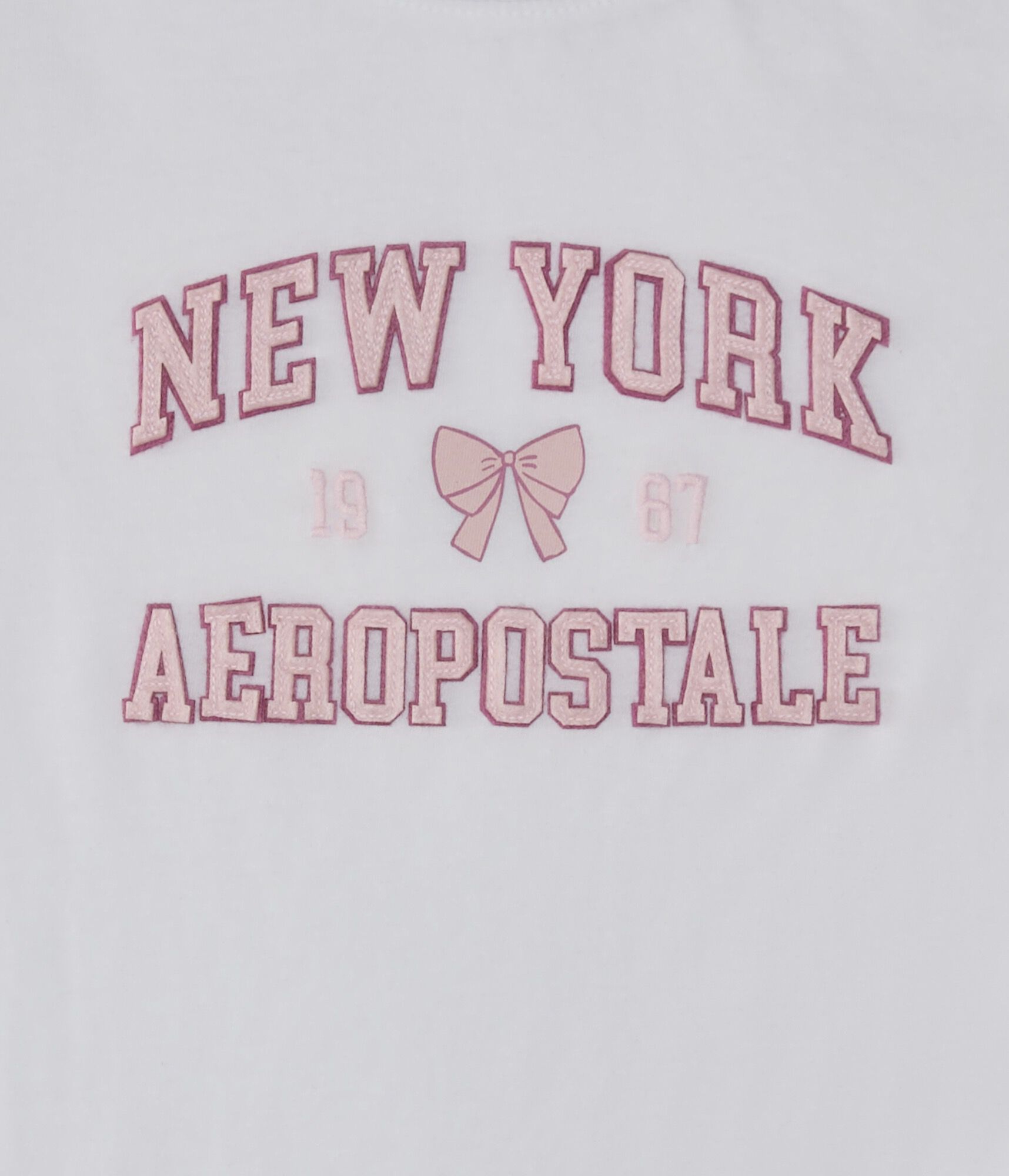 Aeropostale New York Bow Appliqu&eacute; Graphic Tee