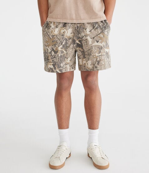 SKU COMBINED TO 68334646 - Woodland Camo Fleece Shorts 5.5"