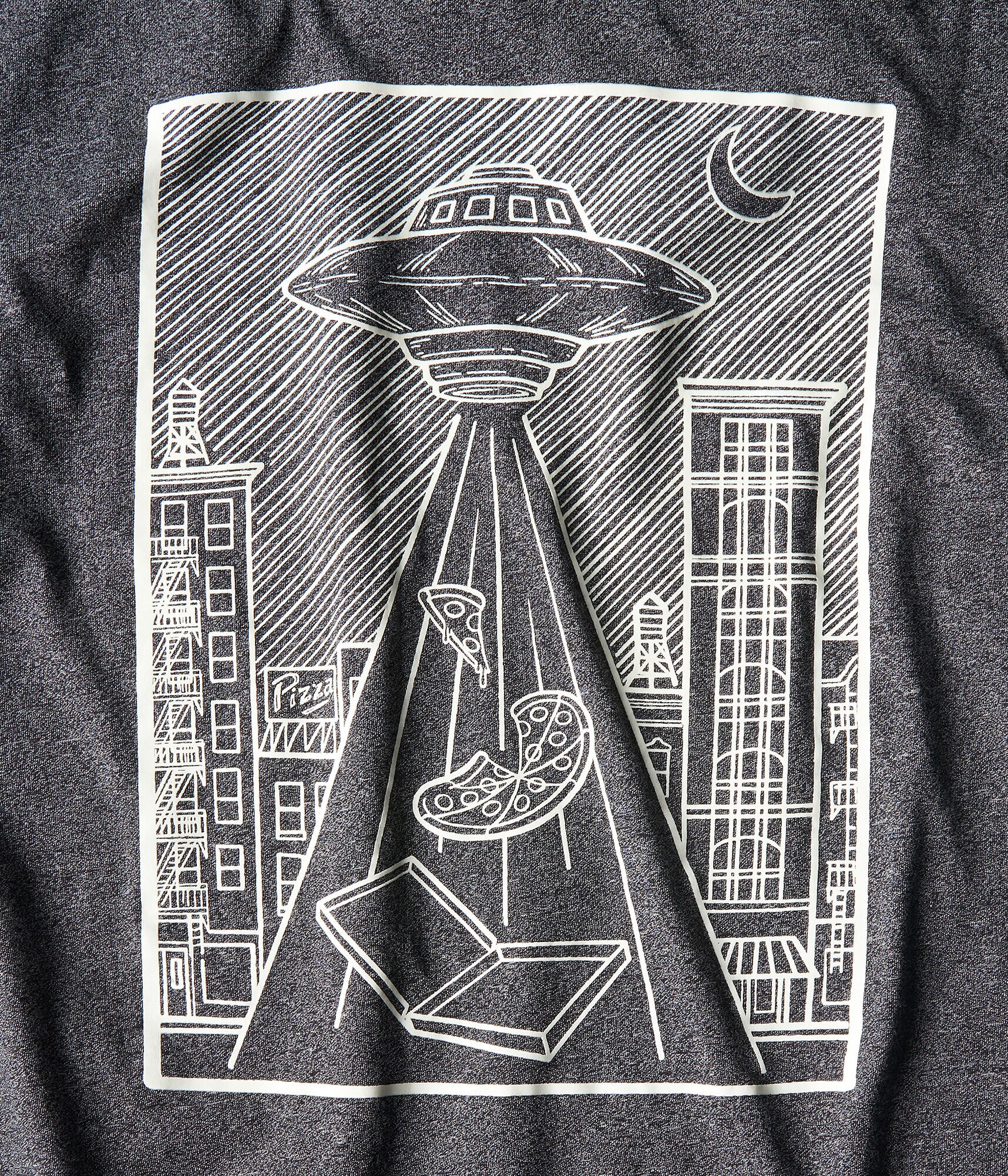 Free State UFO Pizza Glow-In-The-Dark Graphic Tee