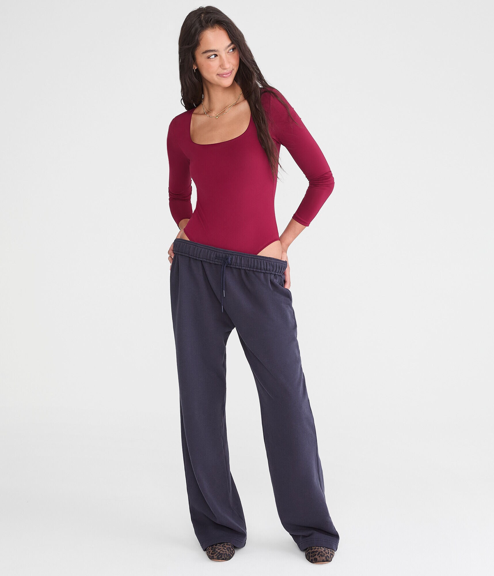 Long Sleeve Buttery Soft Square-Neck Bodysuit