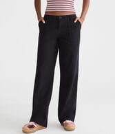 Low-Rise Straight Leg Pants