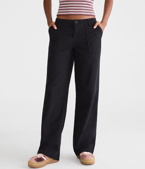 Low-Rise Straight Leg Pants Low-Rise Straight Leg Pants