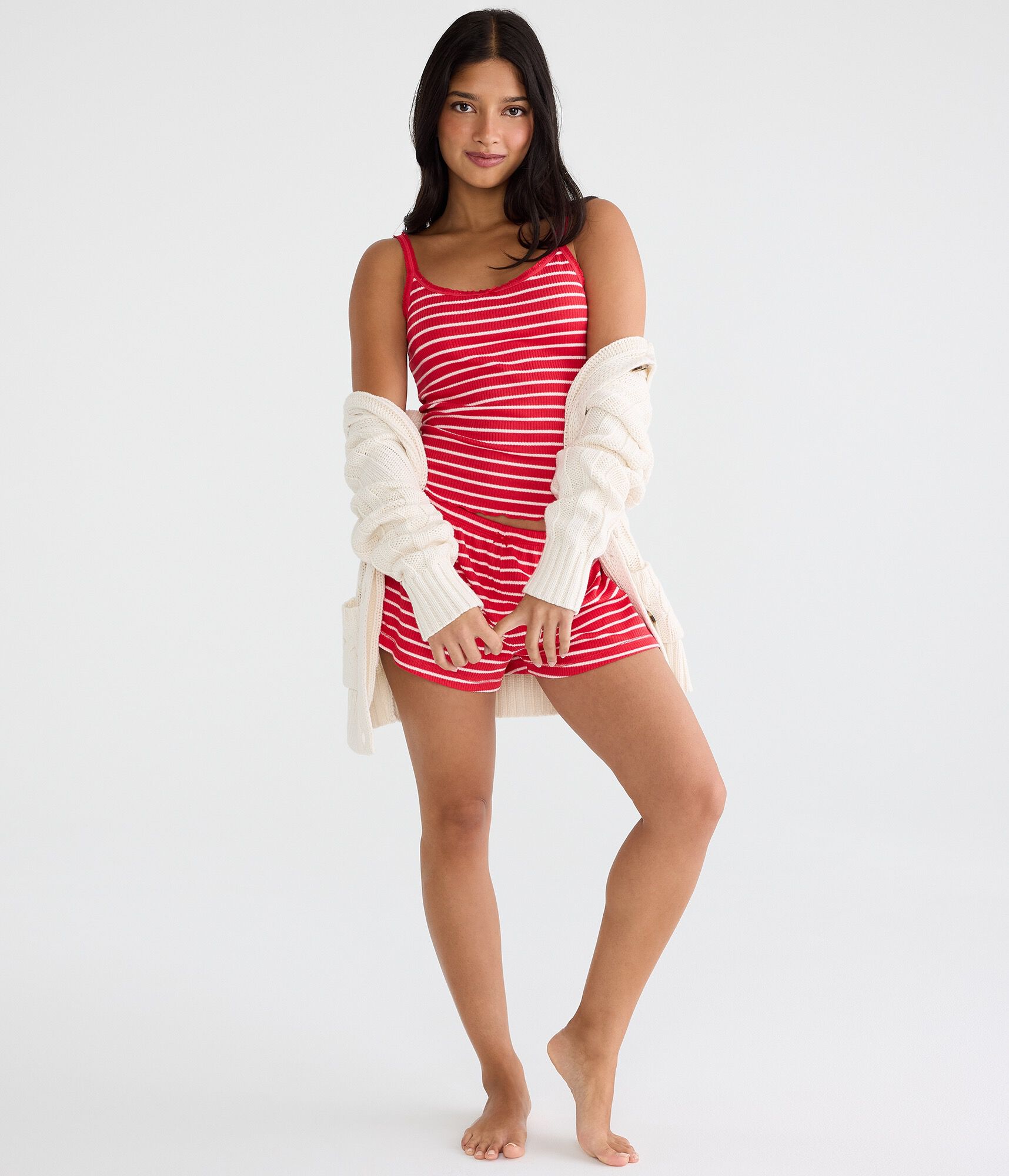 Striped Rib Sleep Cami