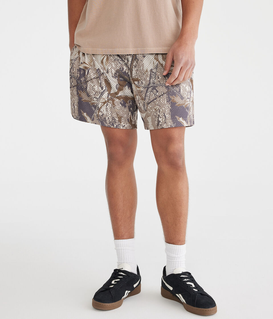 Forest Camo Mesh Shorts 6"