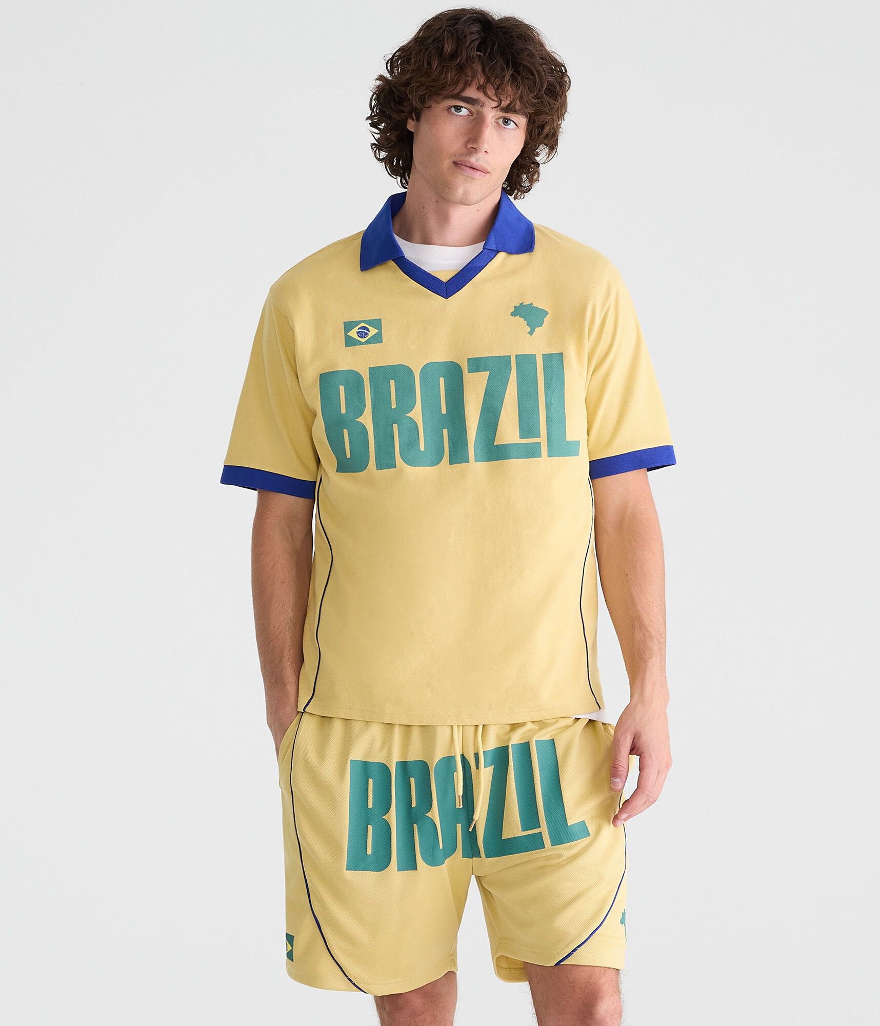 Brazil Football Mesh Shorts