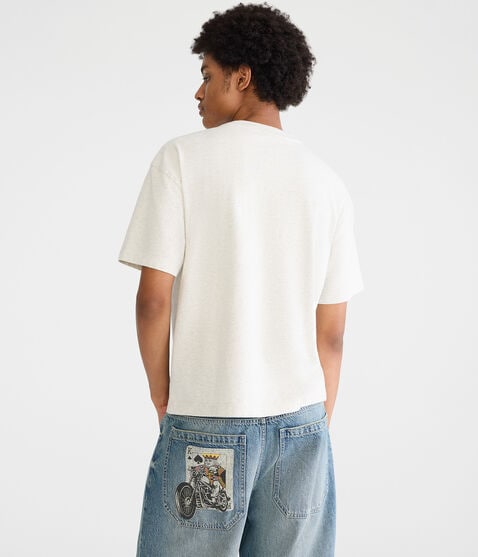 Washed Boxy Fit Crew Tee Washed Boxy Fit Crew Tee