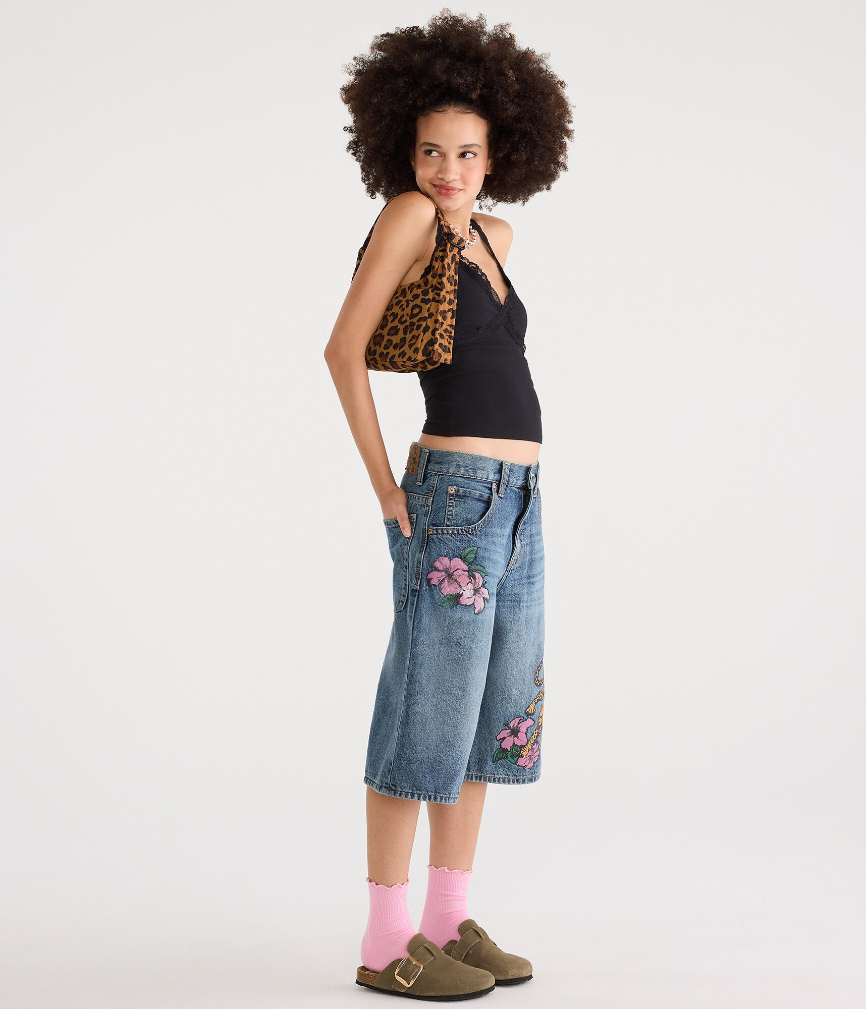 D&eacute;j&agrave; For Aero Lace V-Neck Halter Top