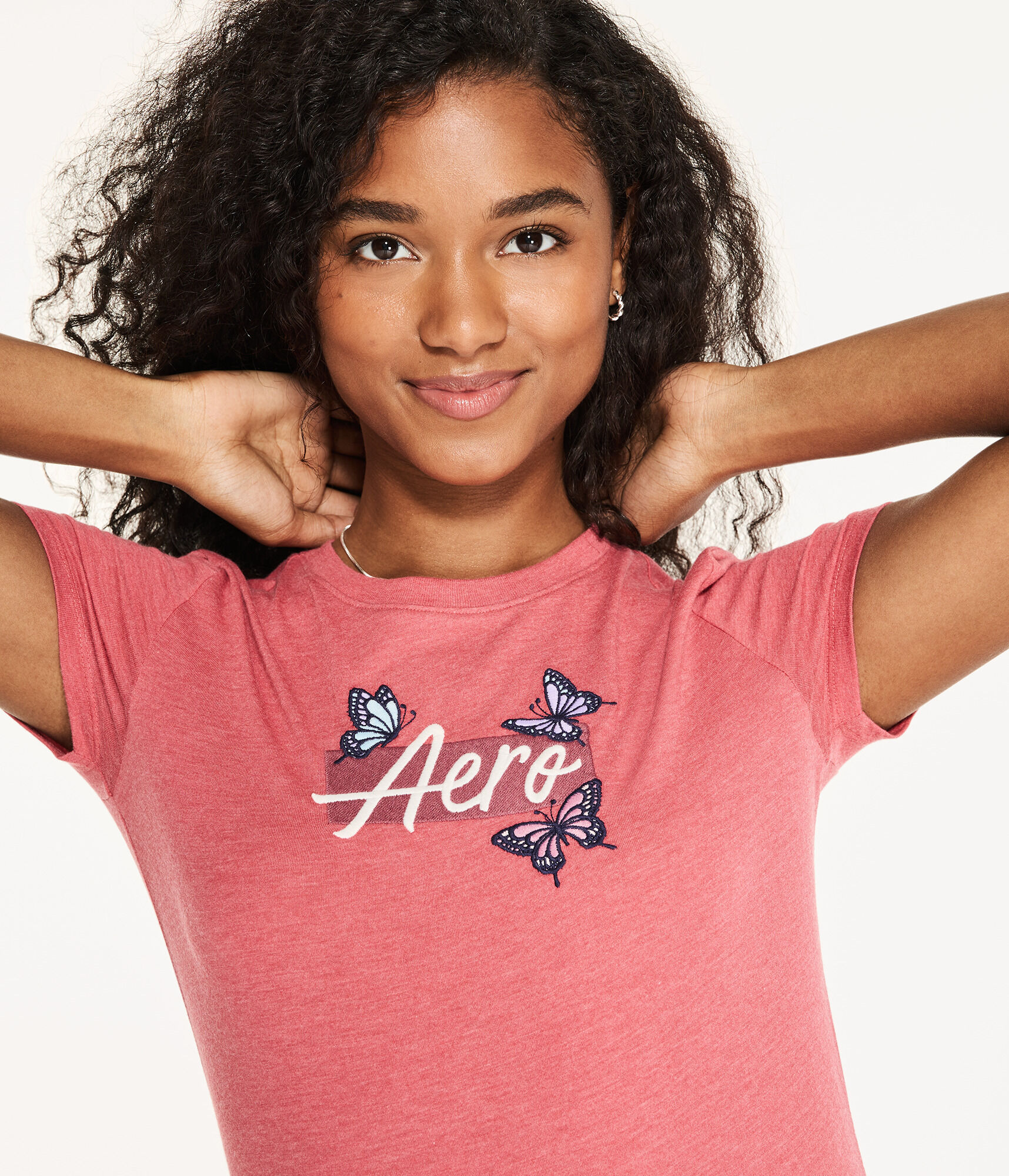 Aero Script Butterfly Graphic Tee