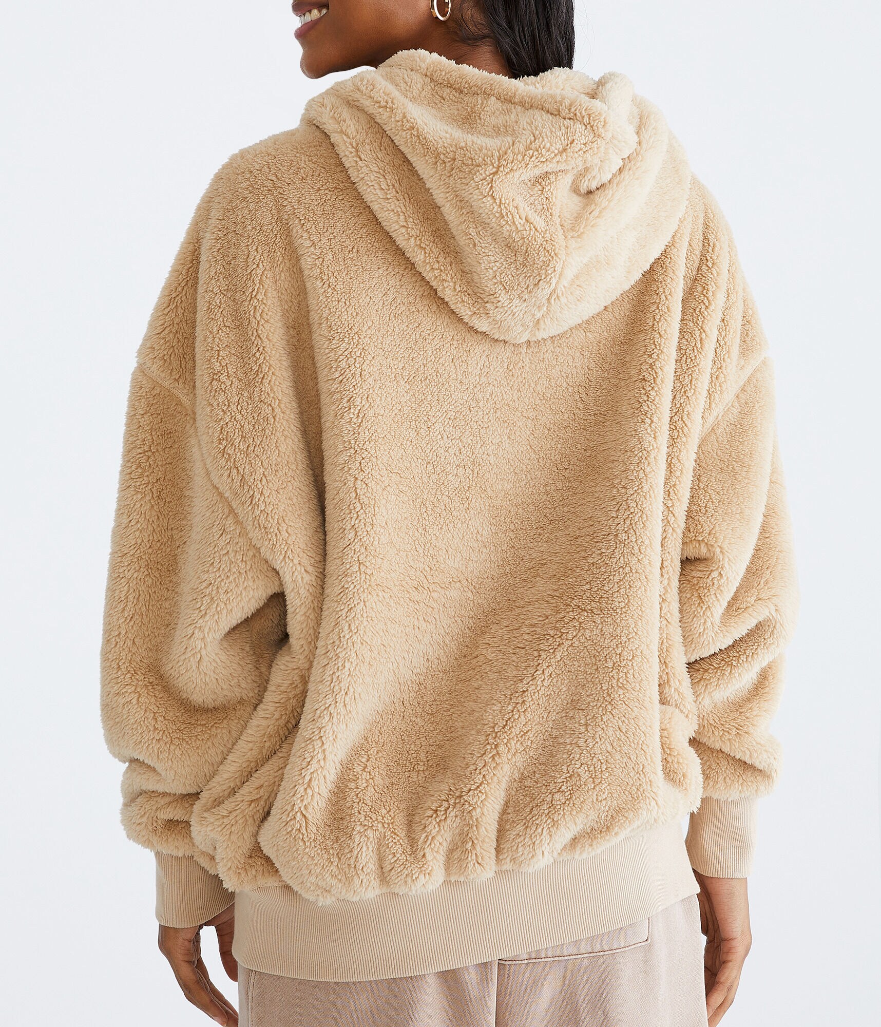 Sherpa Oversized Full-Zip Hoodie