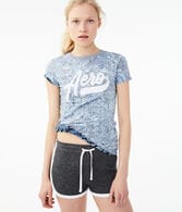 Aero Floral Space-Dye Graphic Tee