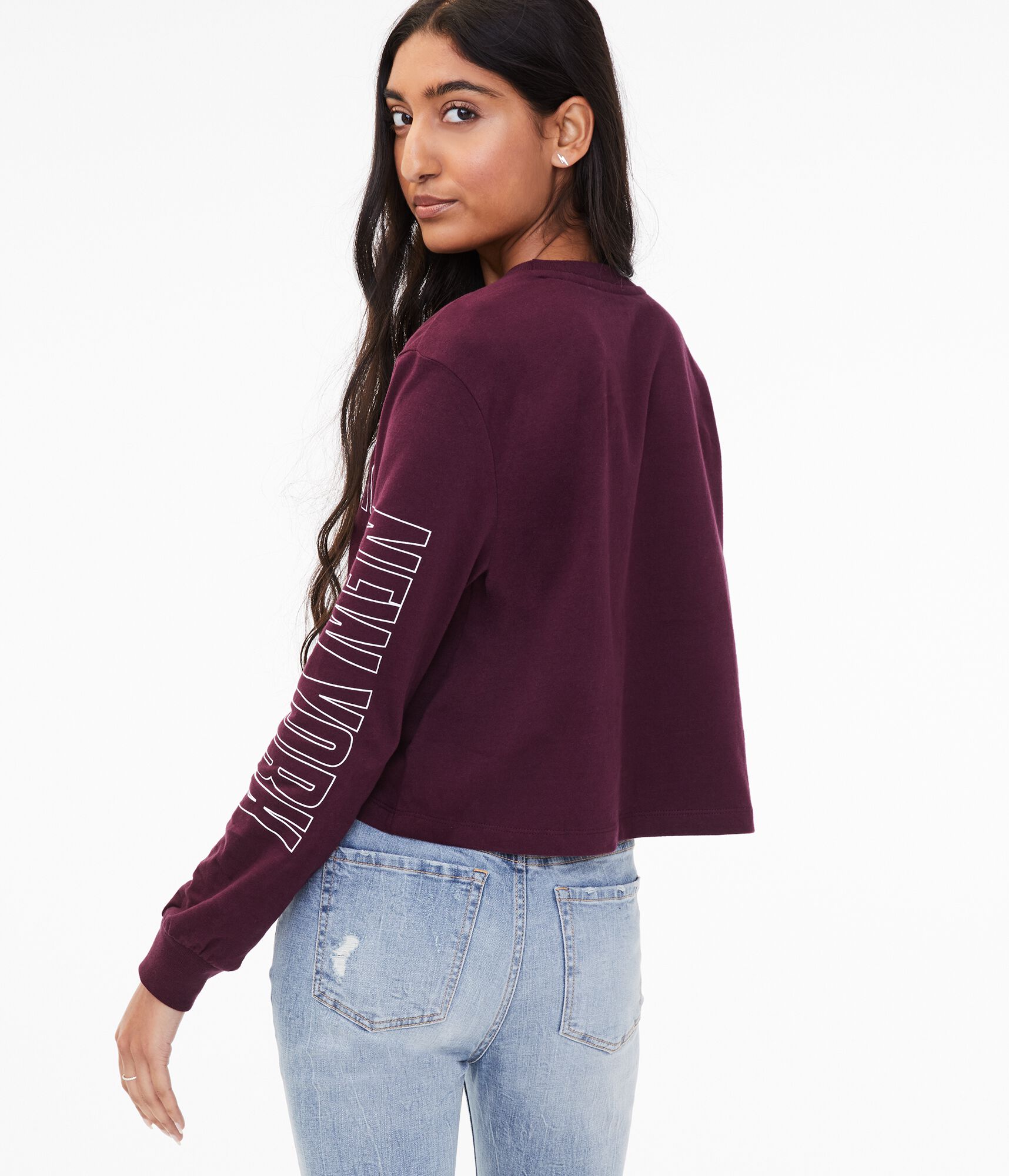 Long Sleeve Block Logo Tomboy Crew Tee