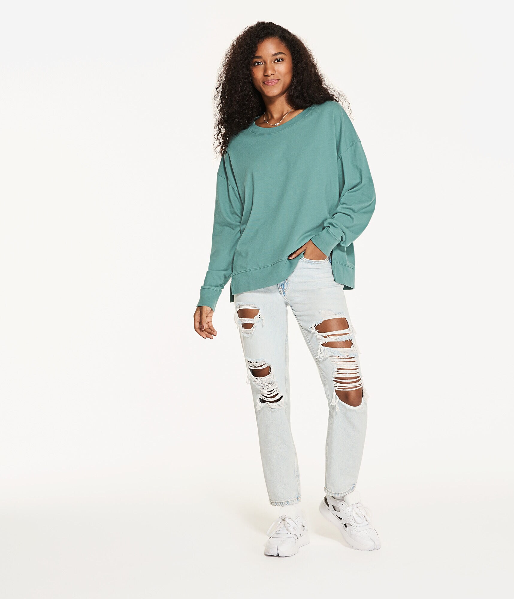 Oversized Crew Sweatshirt