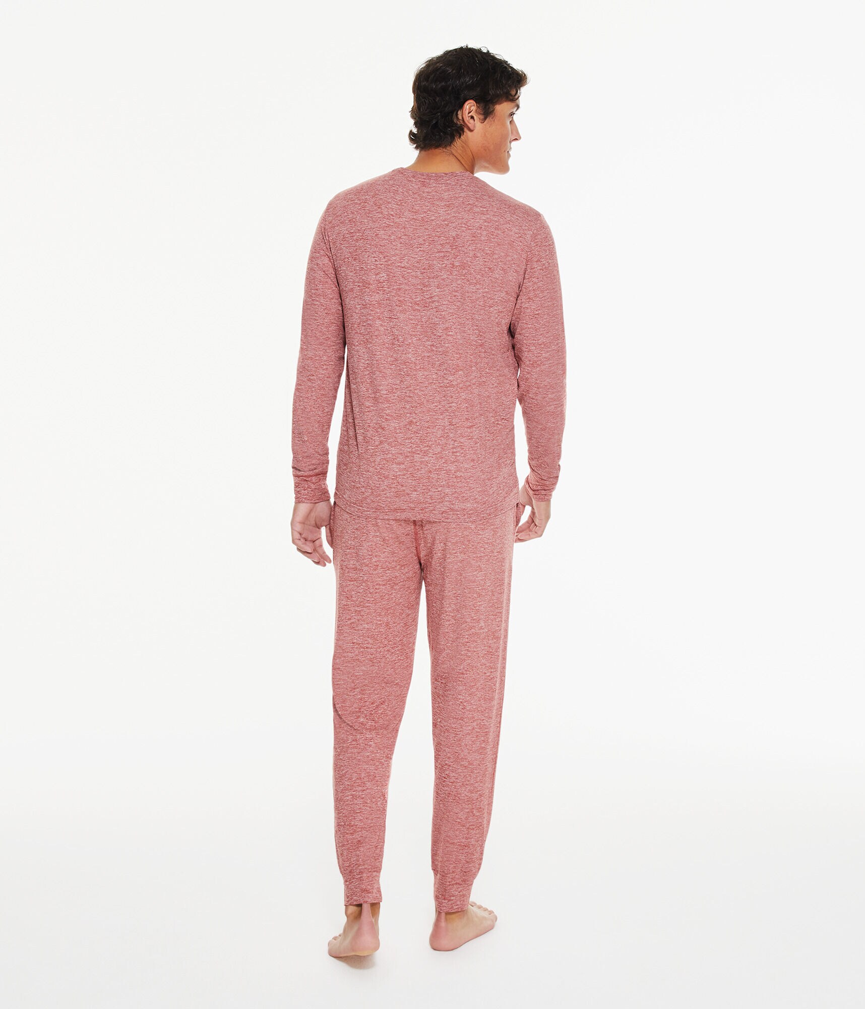 Long Sleeve Space-Dye Stretch Sleep Tee