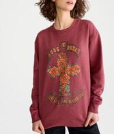 Guns N Roses Oversized Crew Sweatshirt