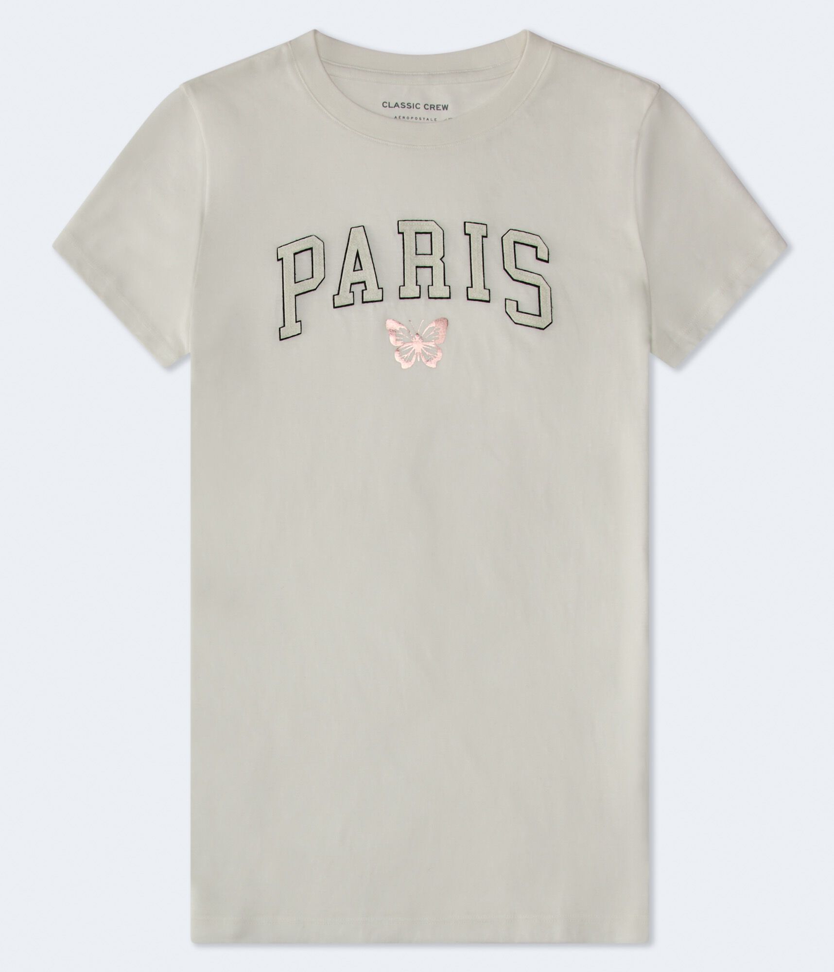 Paris Butterfly Appliqu&eacute; Graphic Tee