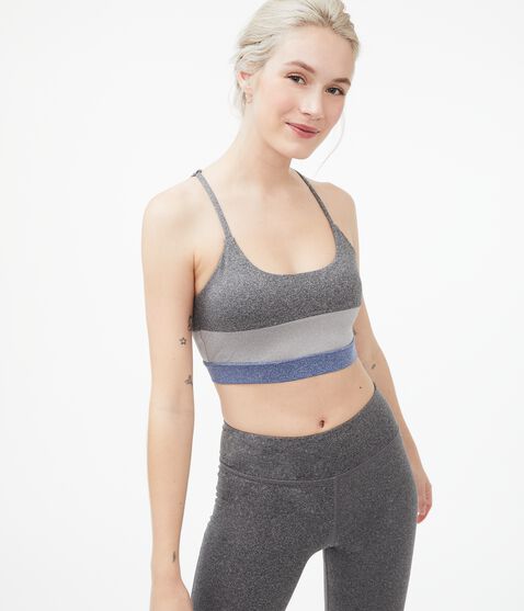 Colorblocked Strappy Sports Bra Colorblocked Strappy Sports Bra