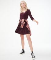 Seriously Soft Floral Skater Dress